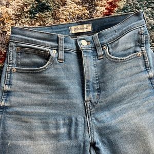 Madewell 10 inch high rise skinny crop jeans high waisted